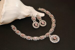 baby pink necklace
