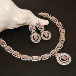baby pink necklace