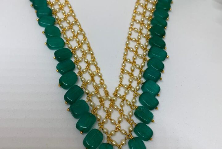 necklace/choker dark green